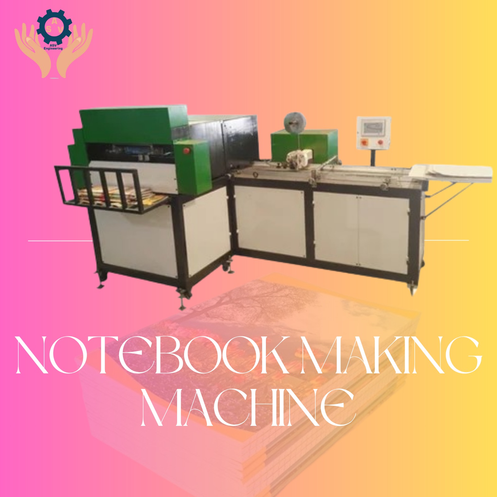 Notebook Binding Machine | Pin & Thread Binding Machines for Notebook Manufacturing